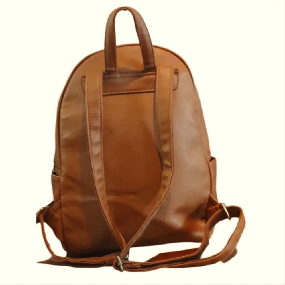 Cute Brown Cat Face Backpack